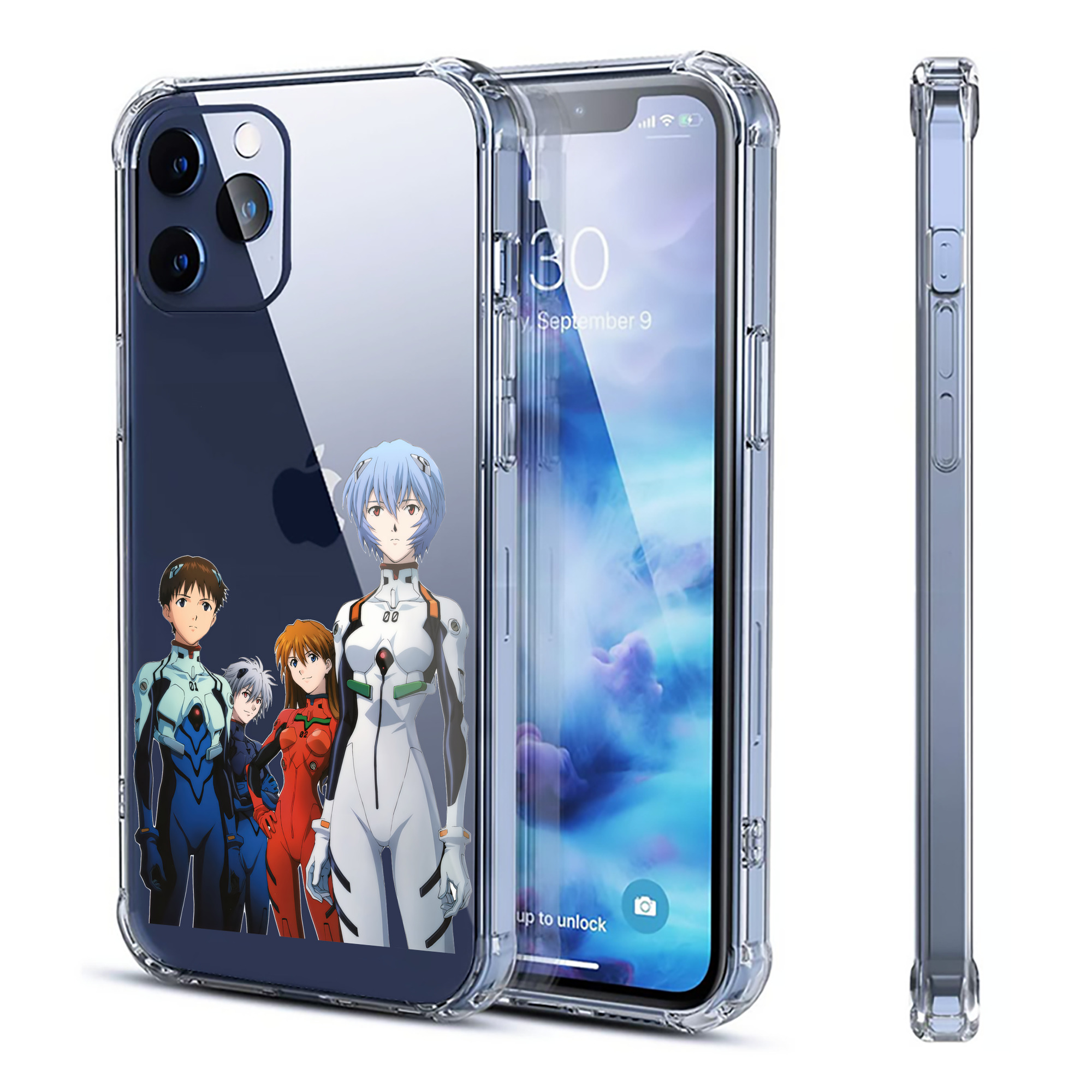 （画像用） EVA 新世紀エヴァンゲリオン 【iPhone 12シリーズ対応】透明スマホケース（クリアソフトケース）